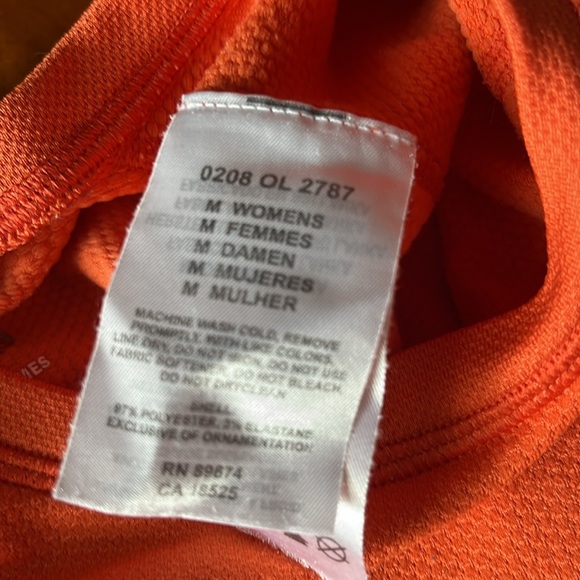 Mountain hardware womens orange long sleeve medium top - Picture 5 of 6
